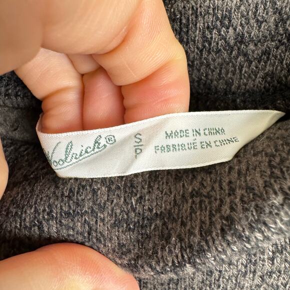 Woolrich Pull On Sweater Skirt Size Small Sporty Heathered Brown Black 18" Long - Picture 7 of 11